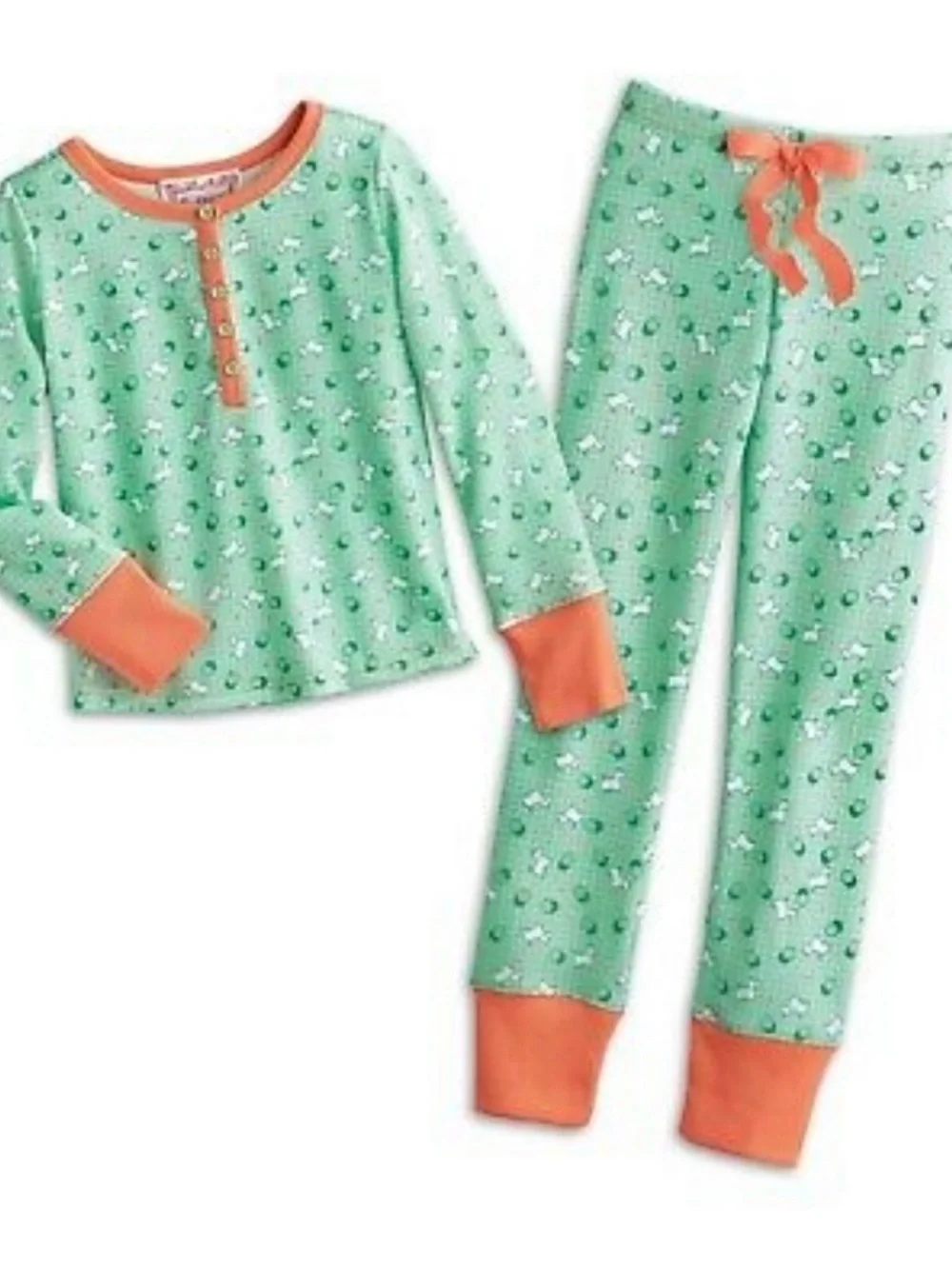 AMERICAN GIRL NWT BeForever Kit Kittredge Scottie Dog Print Pajama Set Size XL